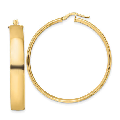 14K Gelbgold Poliert Creolen