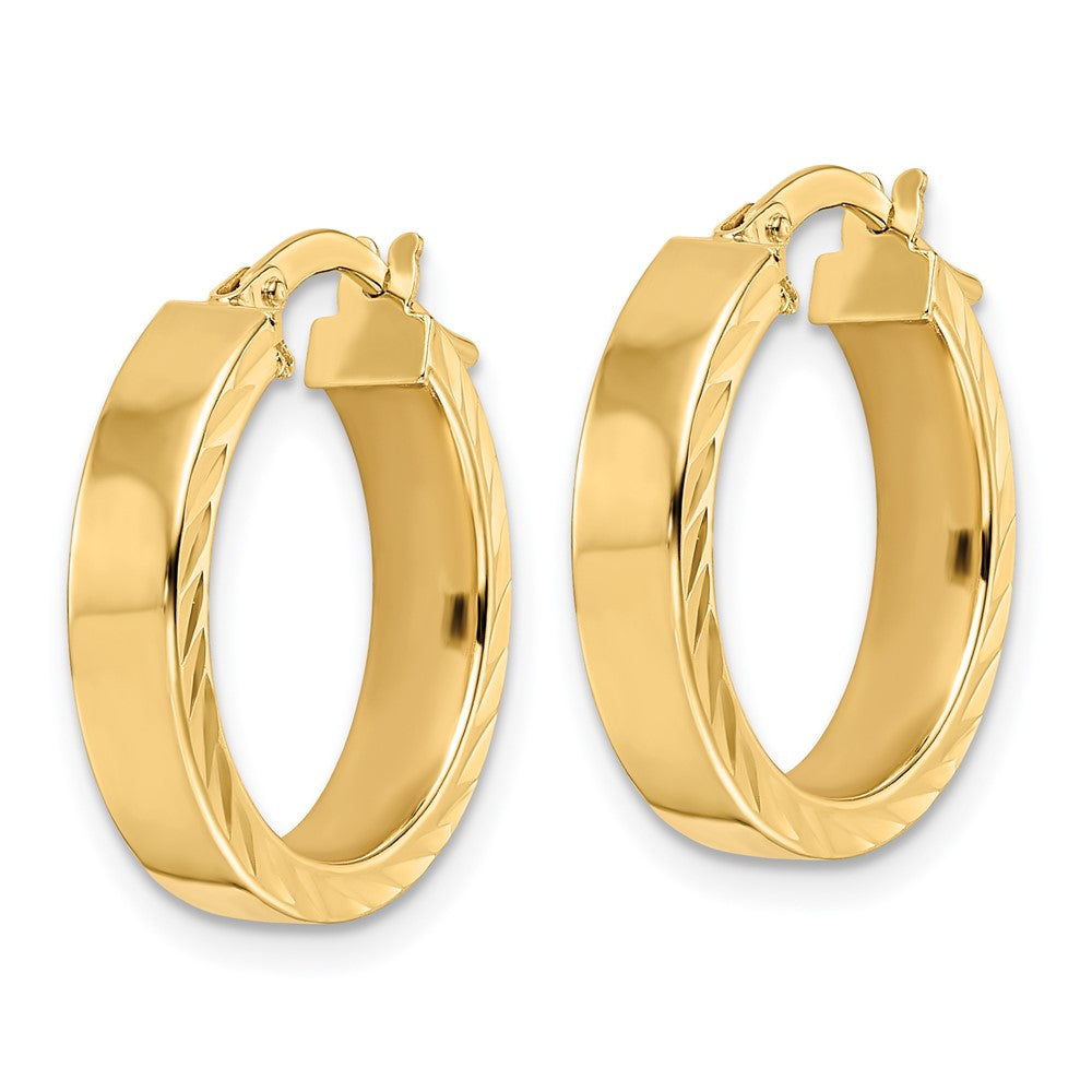 14K Gelbgold Poliert Creolen