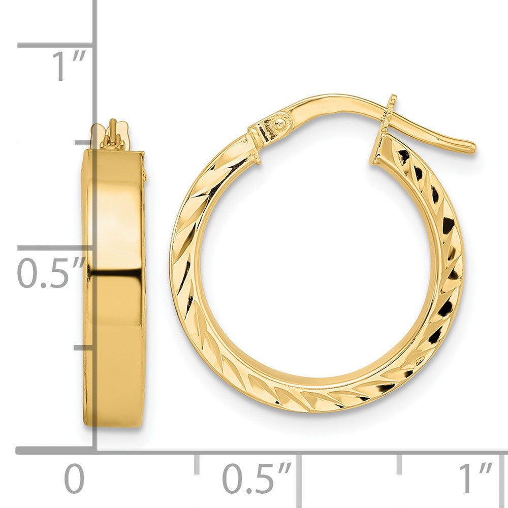 14K Gelbgold Poliert Creolen
