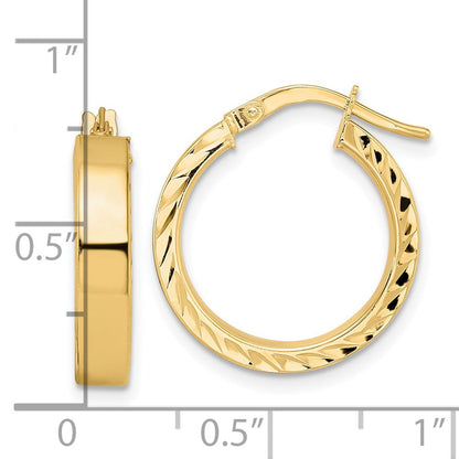 14K Gelbgold Poliert Creolen