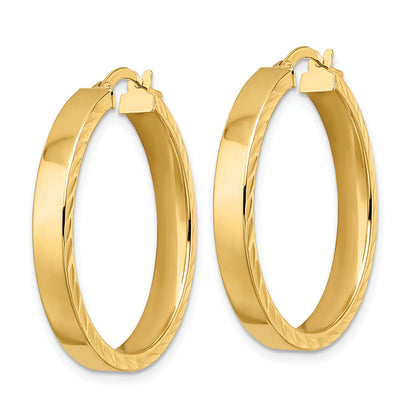 14K Gelbgold Poliert Creolen
