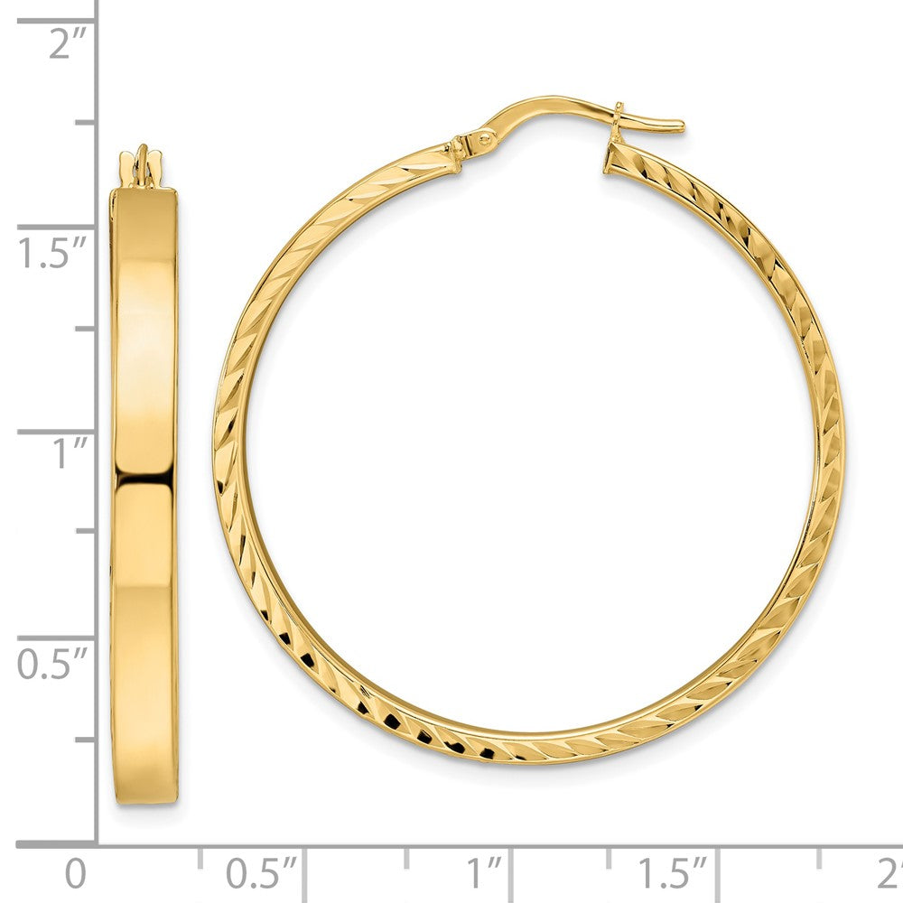 14K Gelbgold Poliert Creolen