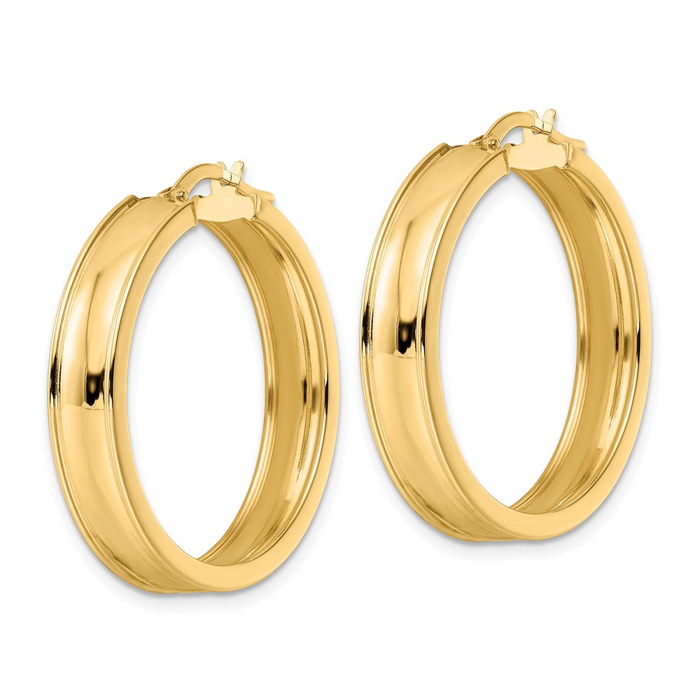 14K Gelbgold Poliert Creolen