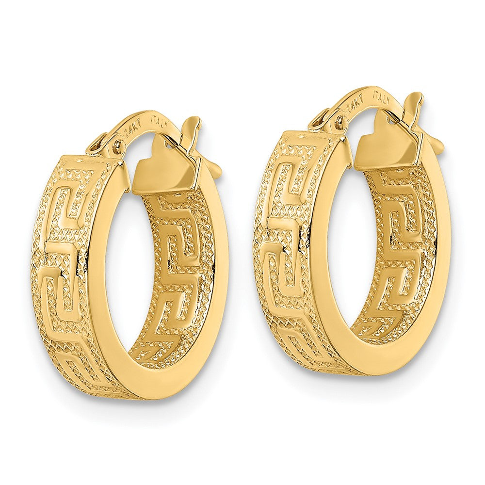 14K Gelbgold Poliert Creolen