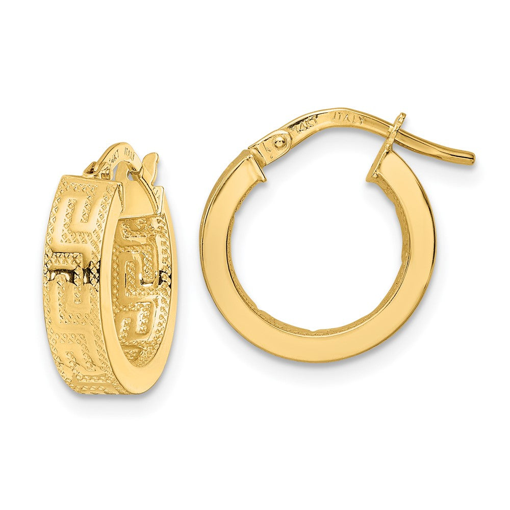 14K Gelbgold Poliert Creolen