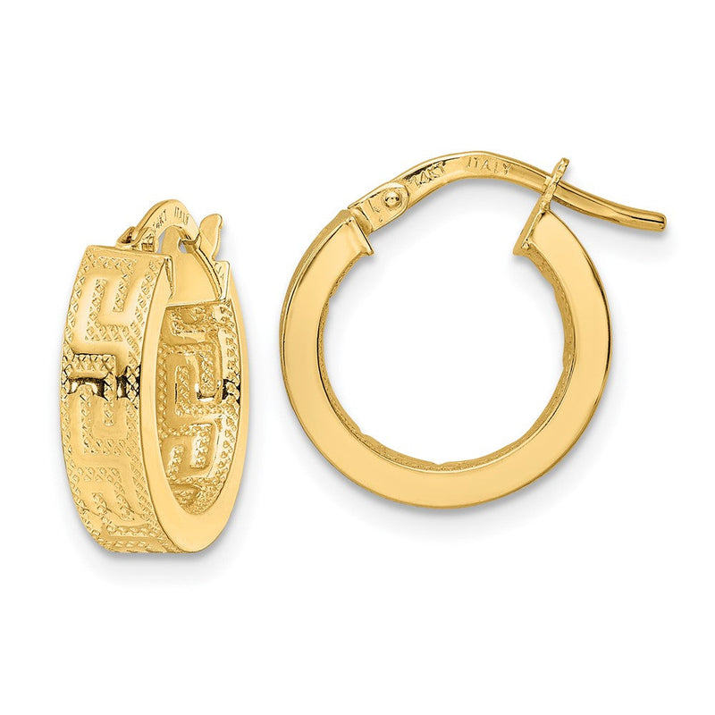 14K Gelbgold Poliert Creolen