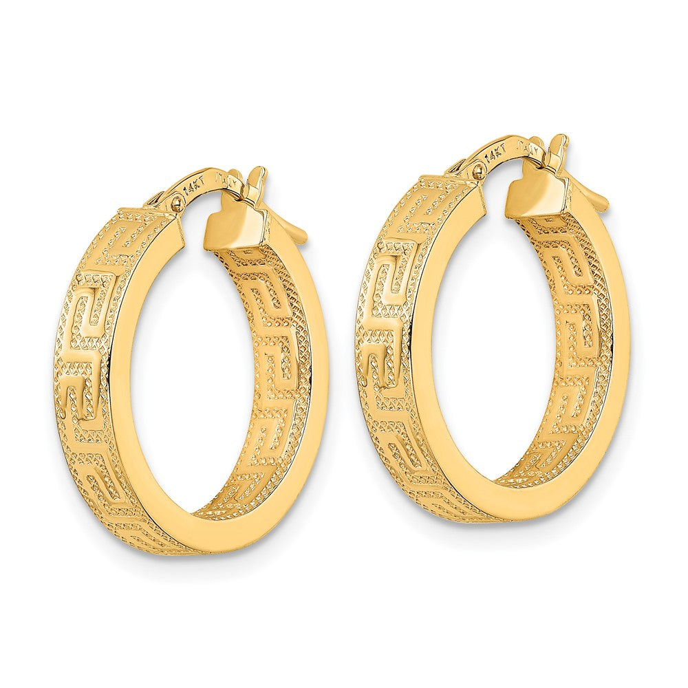 14K Gelbgold Poliert Creolen