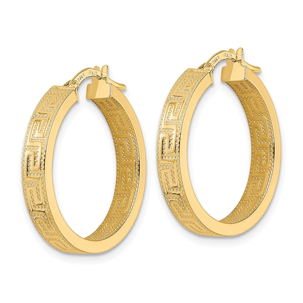 14K Gelbgold Poliert Creolen