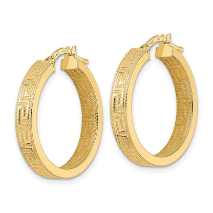 14K Gelbgold Poliert Creolen