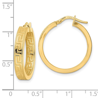 14K Gelbgold Poliert Creolen