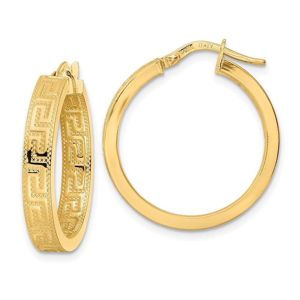 14K Gelbgold Poliert Creolen