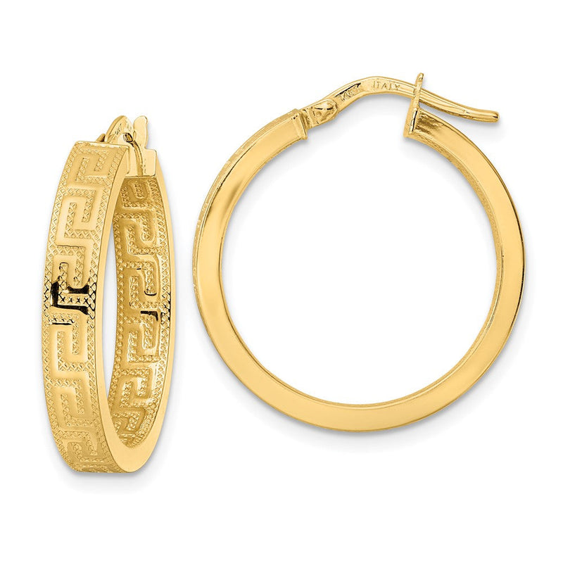 14K Gelbgold Poliert Creolen