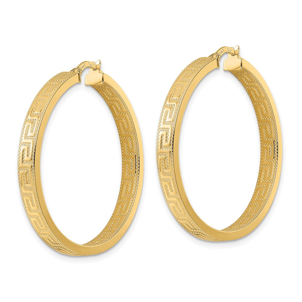 14K Gelbgold Greek Key Creolen