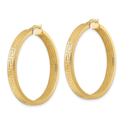 14K Gelbgold Greek Key Creolen