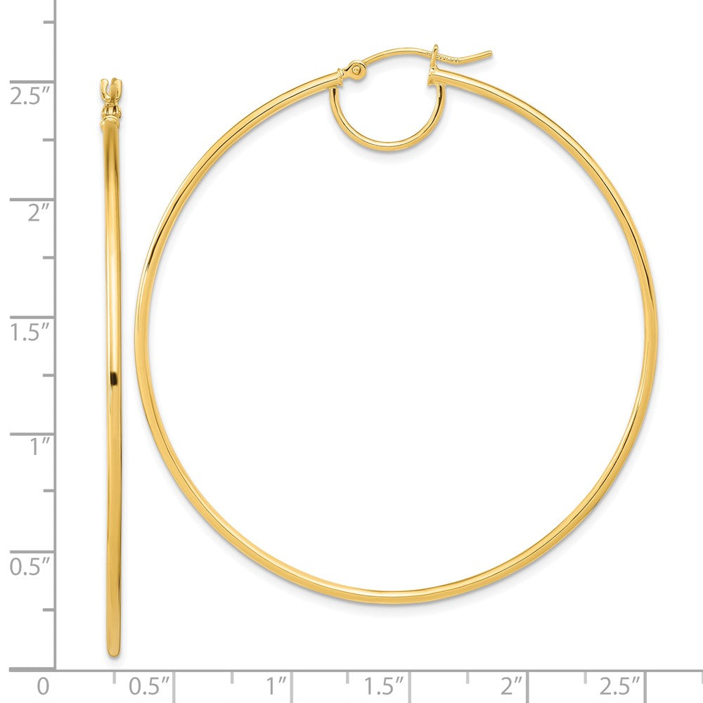 14K Gelbgold Poliert Fantasie Creolen