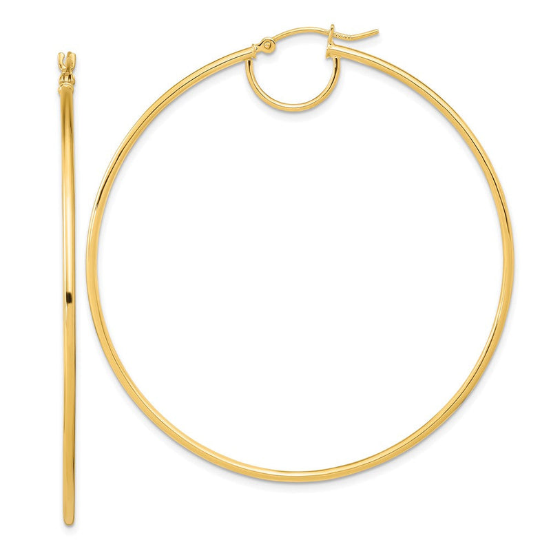14K Gelbgold Poliert Fantasie Creolen