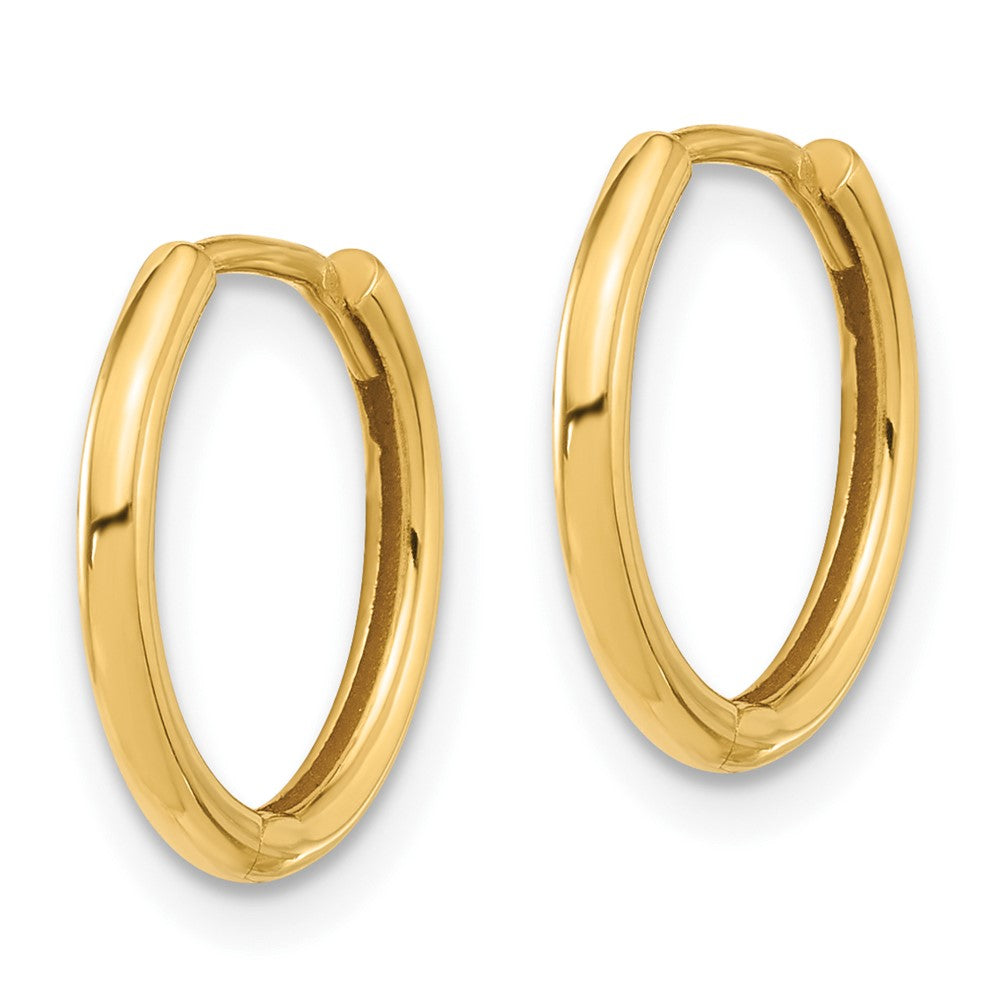 14K Gelbgold Poliert Klappbar Creolen
