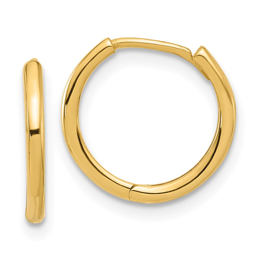 14K Gelbgold Poliert Klappbar Creolen