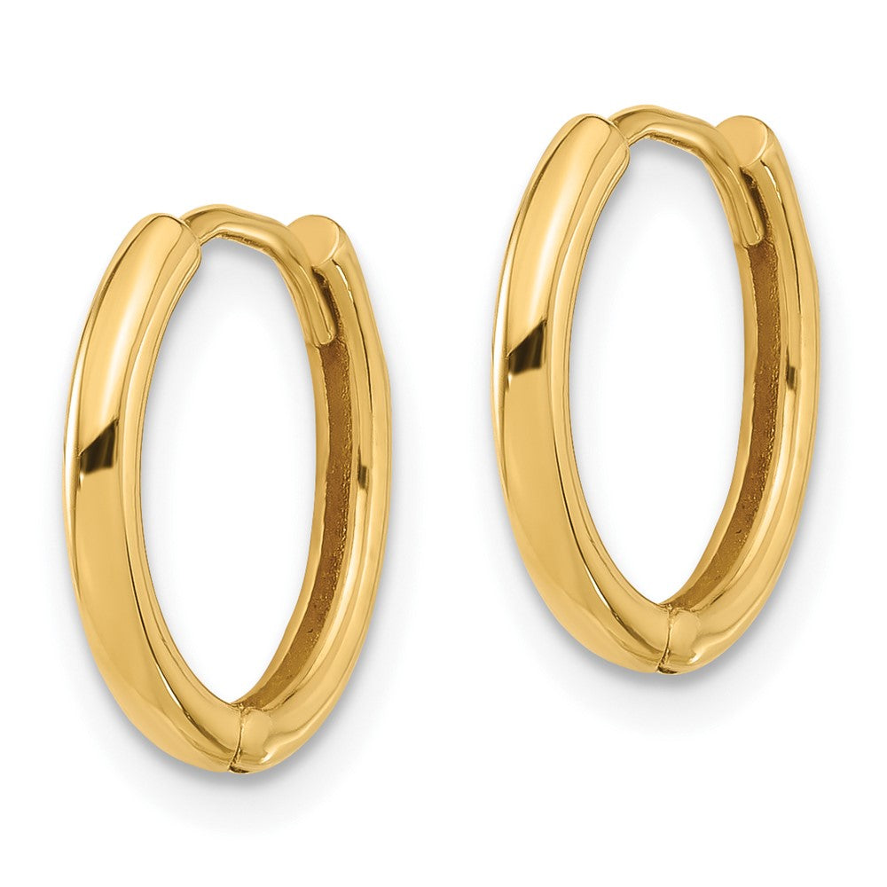 14K Gelbgold Poliert Klappbar Creolen