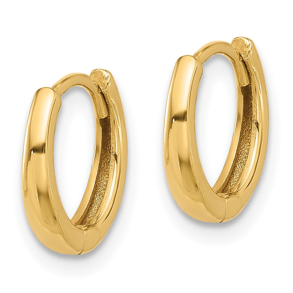 14K Gelbgold Poliert Klappbar Creolen