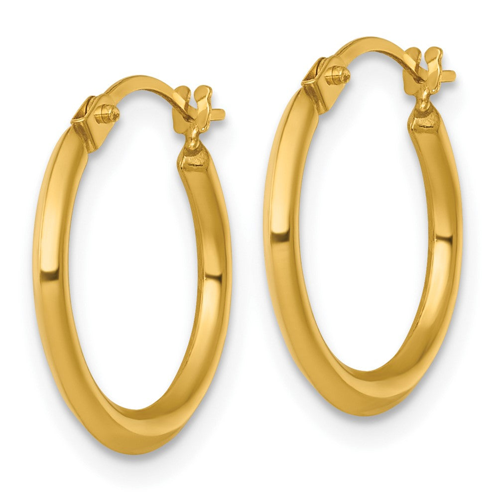 14K Gelbgold Poliert 1.5mm Creolen