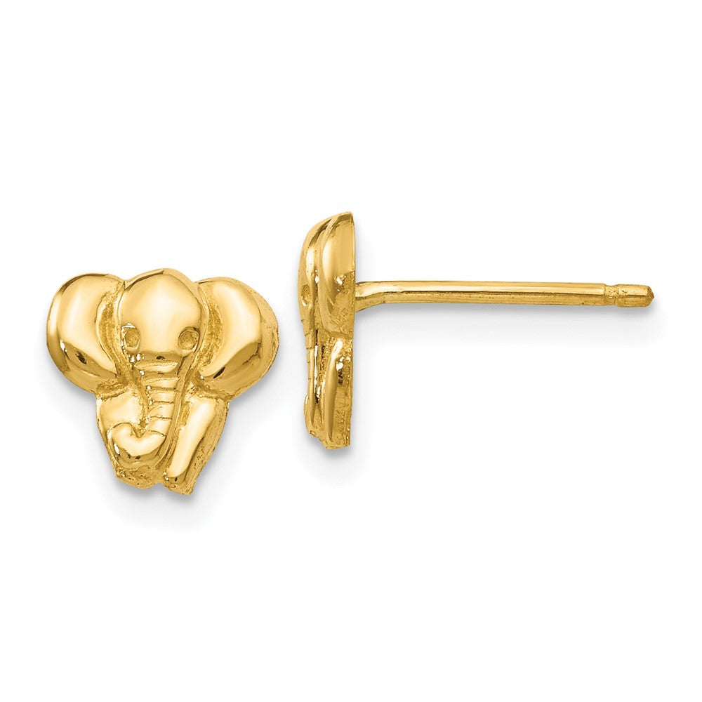 14K Gelbgold Elefant Ohrringe
