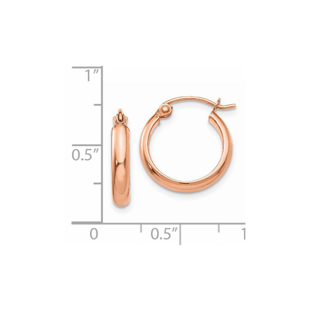 14K Roségold Creolen