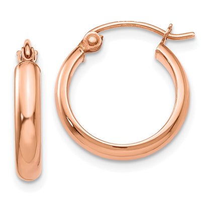 14K Roségold Creolen