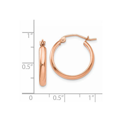 14K Roségold Creolen