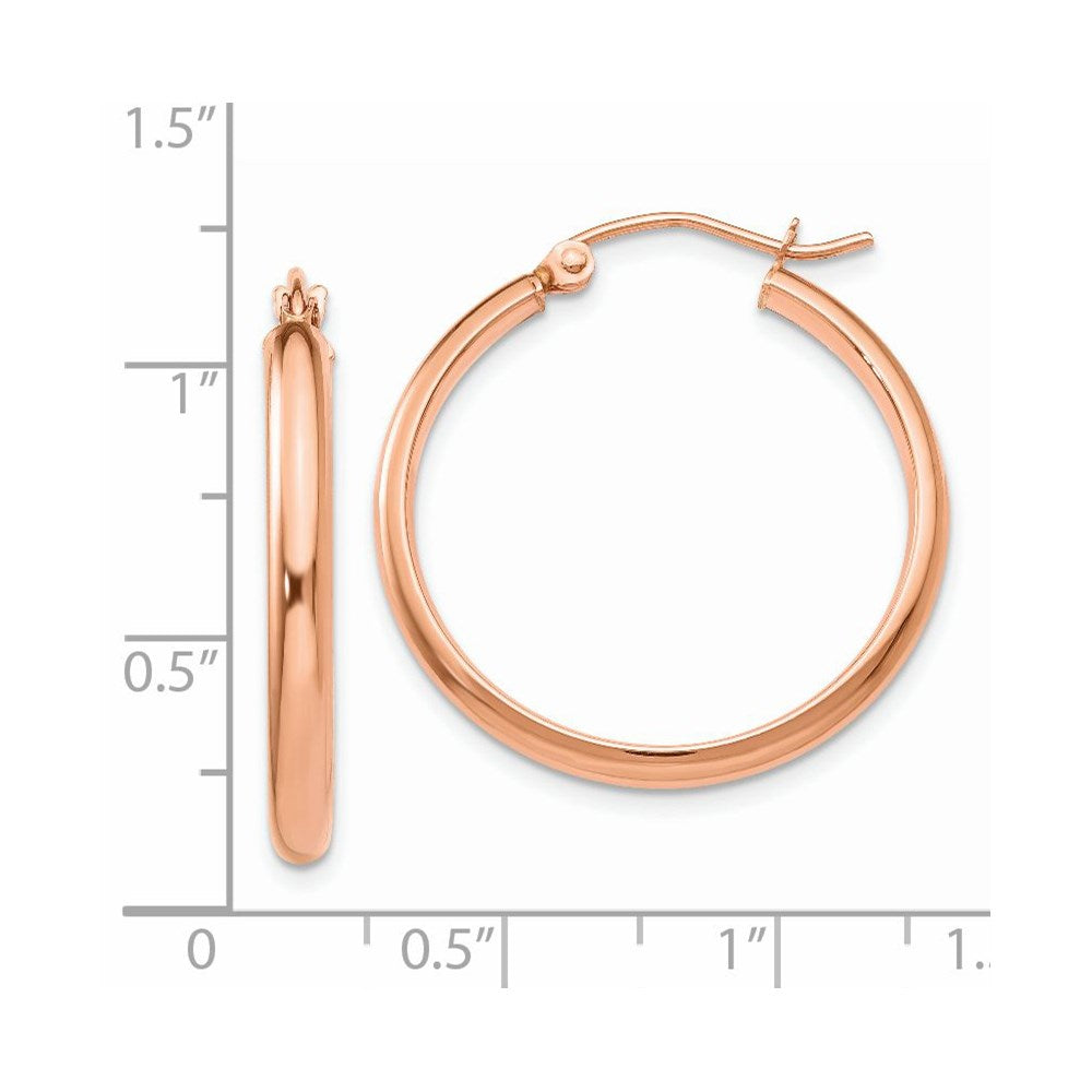 14K Roségold Creolen