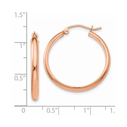 14K Roségold Creolen