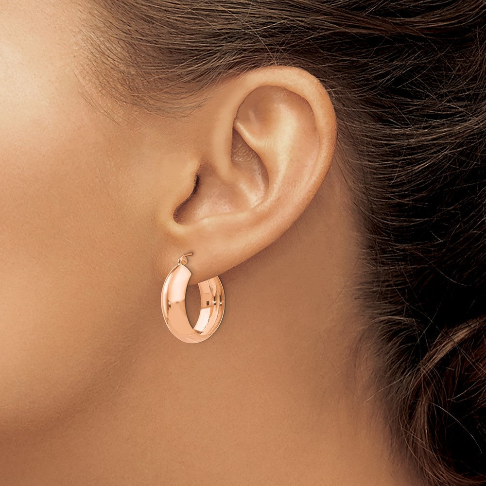 14K Roségold Creolen