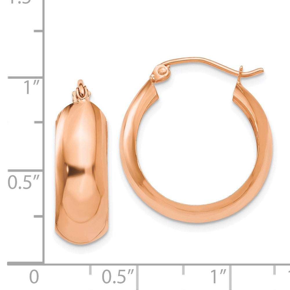 14K Roségold Creolen