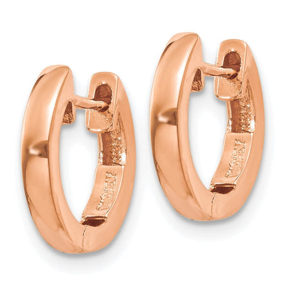 14K Roségold Klappbar Creolen