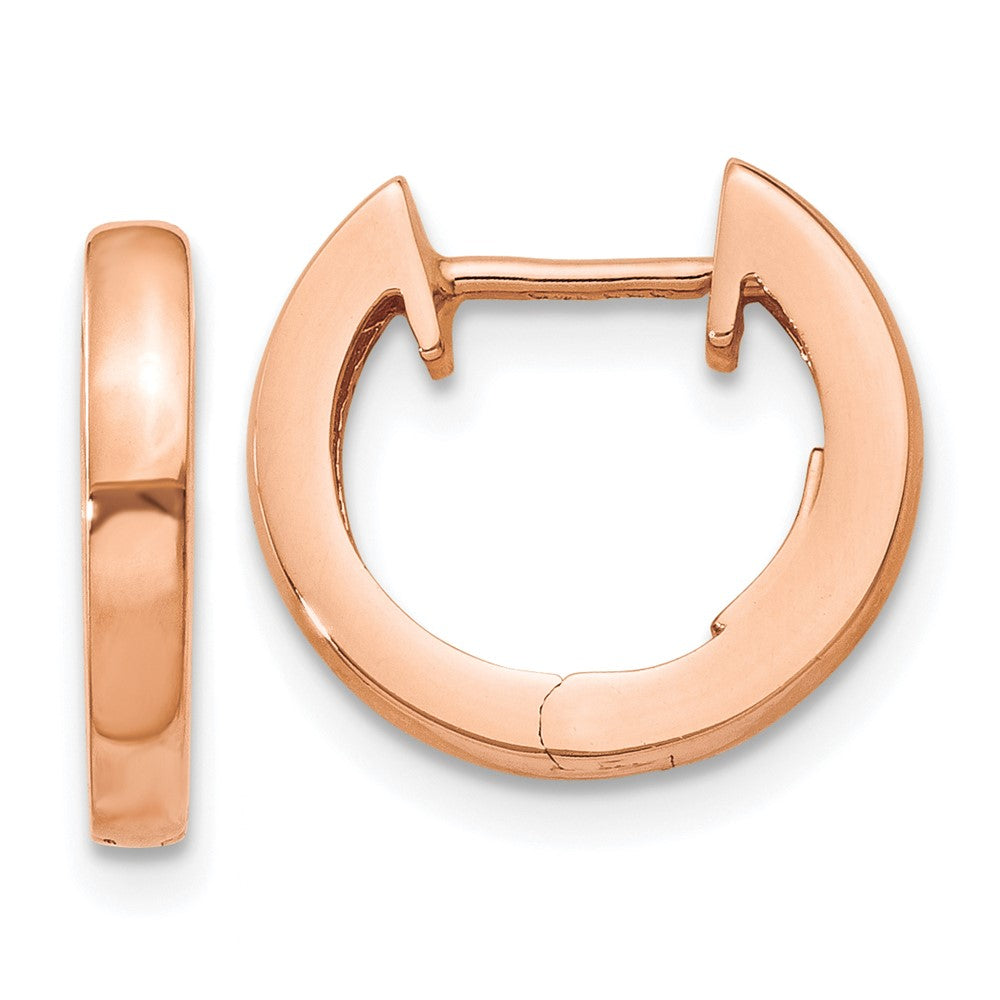 14K Roségold Klappbar Creolen