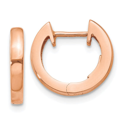 14K Roségold Klappbar Creolen