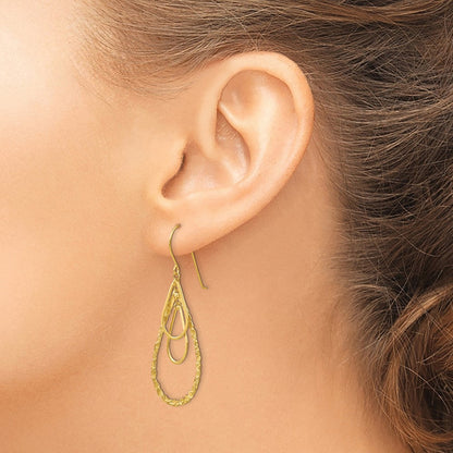 14K Gelbgold Tear Ohrhänger