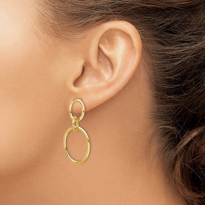 14K Gelbgold Creolen