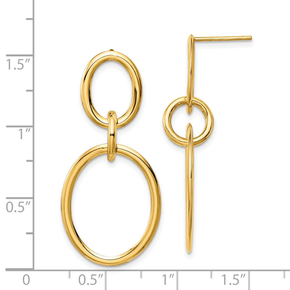 14K Gelbgold Creolen