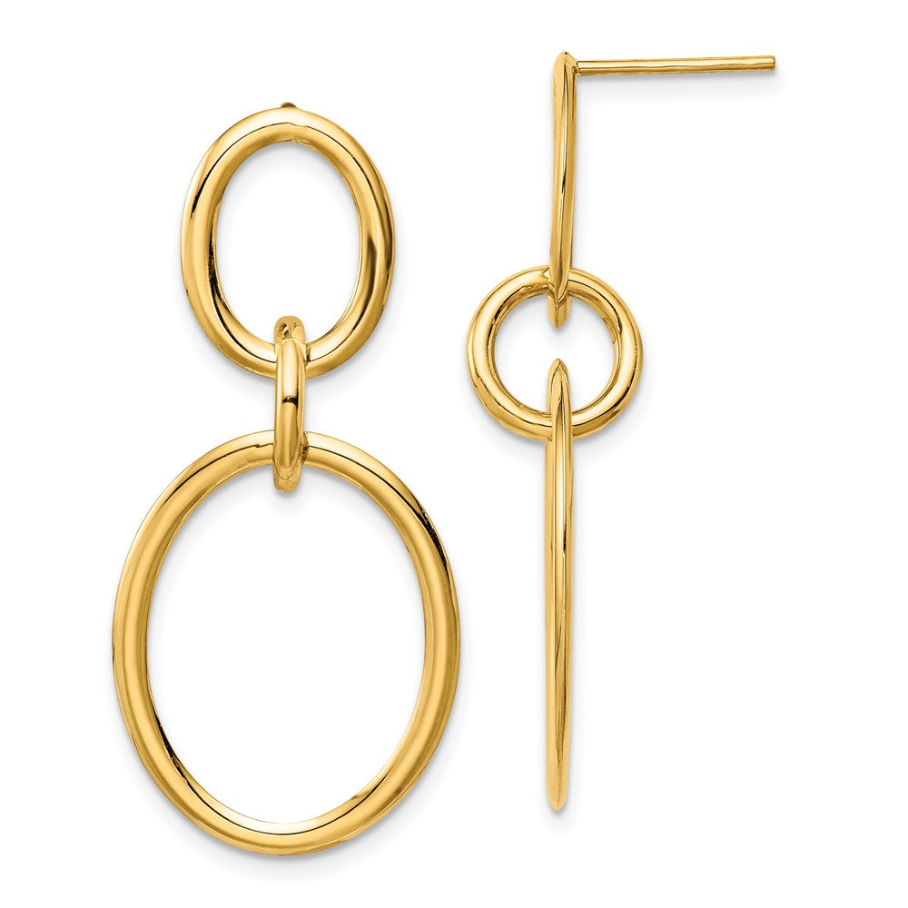 14K Gelbgold Creolen