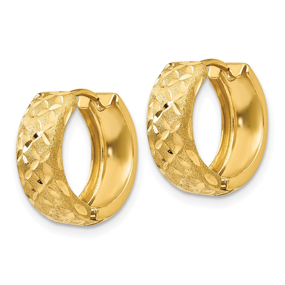 14K Gelbgold 5mm Klappbar Creolen