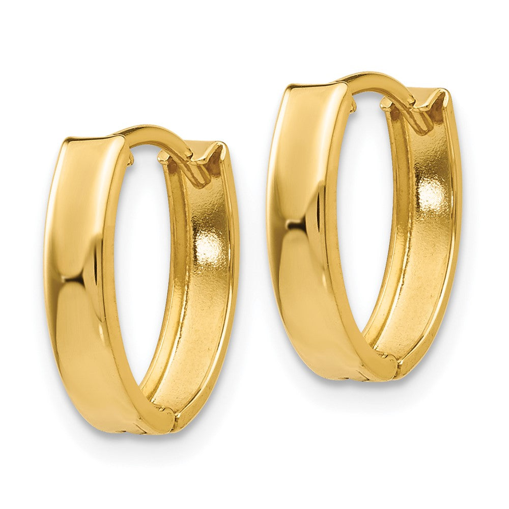 14K Gelbgold Poliert Klappbar Creolen