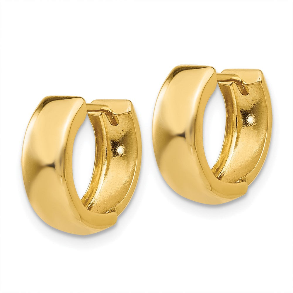 14K Gelbgold Klappbar Creolen