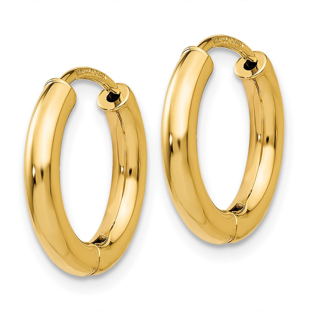 14K Gelbgold Poliert Hohl Creolen