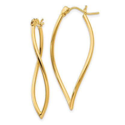 14K Gelbgold Poliert Fantasie Creolen