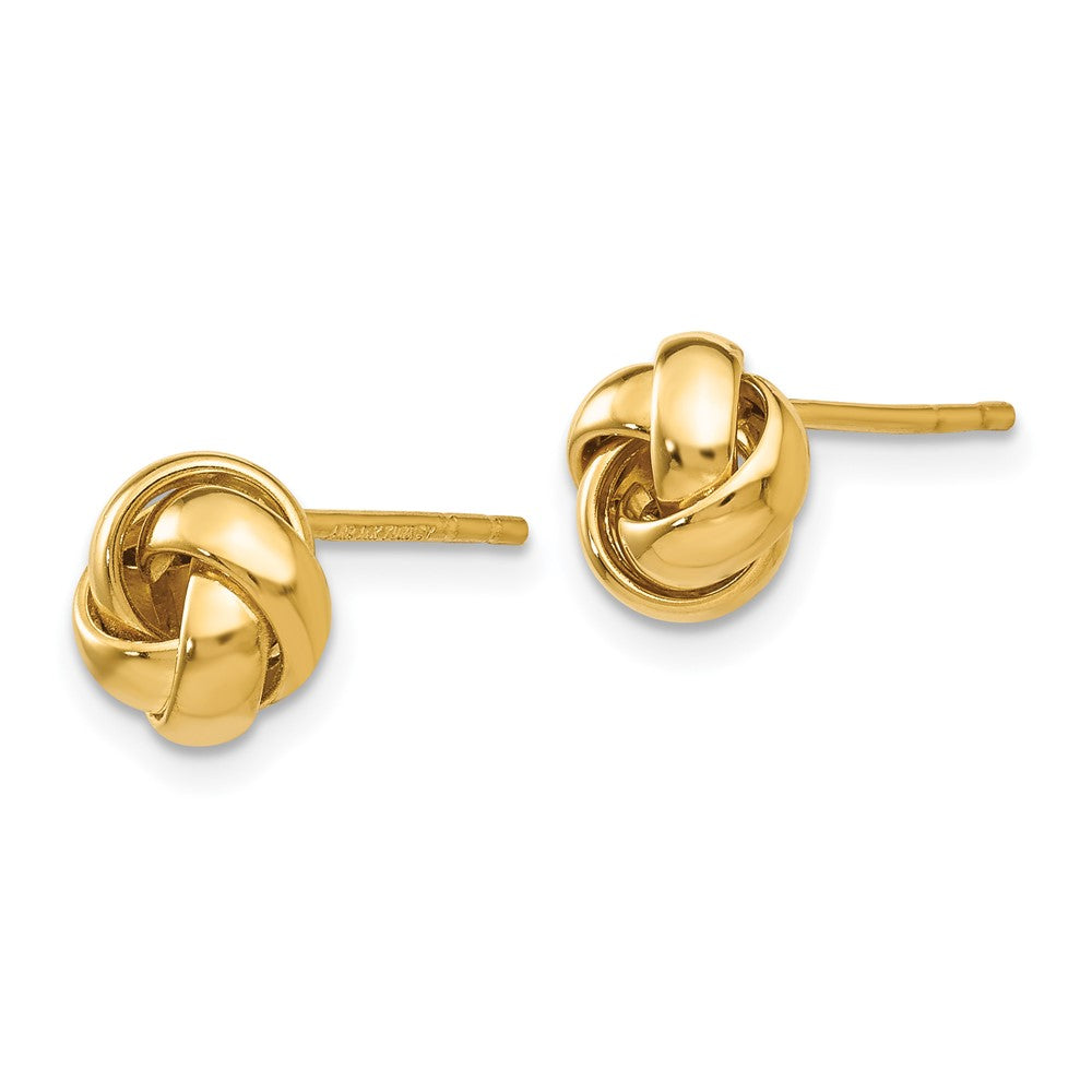 14K Gelbgold Knoten Ohrstecker