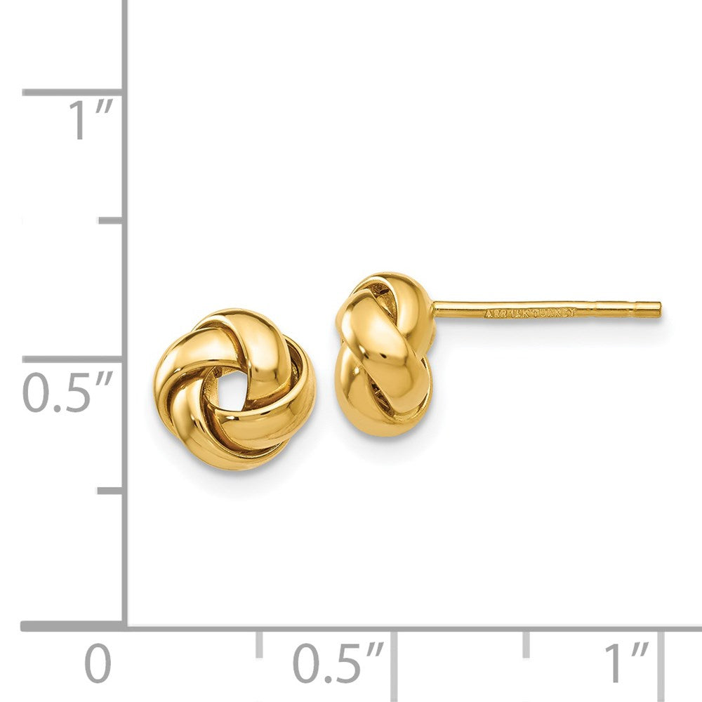 14K Gelbgold Knoten Ohrstecker
