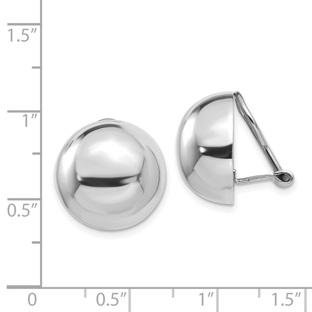 14K Weißgold Poliert Non-pierced Ohrringe