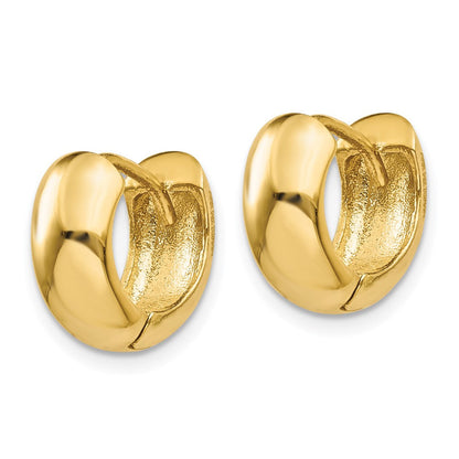 14K Gelbgold Klappbar Creolen