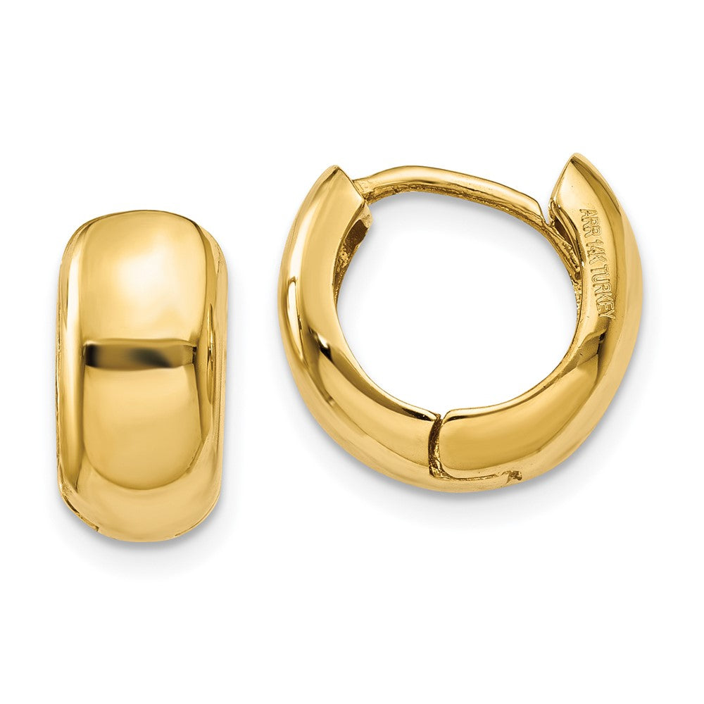 14K Gelbgold Klappbar Creolen